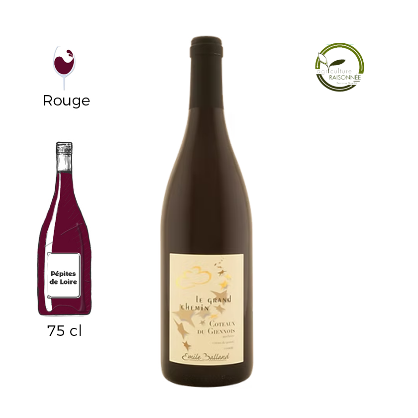 Le Grand Chemin rouge du Domaine Emile Balland en appellation Coteau du Giennois