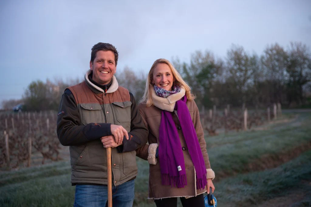 Menehould avec son mari Charles Lesaffre